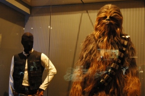 Han Solo and Chewbacca costumes from the Star Wars Exhibit at Exploration Place, Wichita, KS