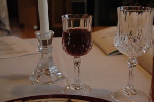 My cup of juice from the Seder Meal, Andover, KS